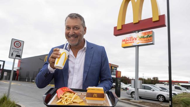 Peter Russo began as a crew member at McDonalds and now is opening his sixth store at Pasadena. Photographed at West Richmond. Picture by Kelly Barnes