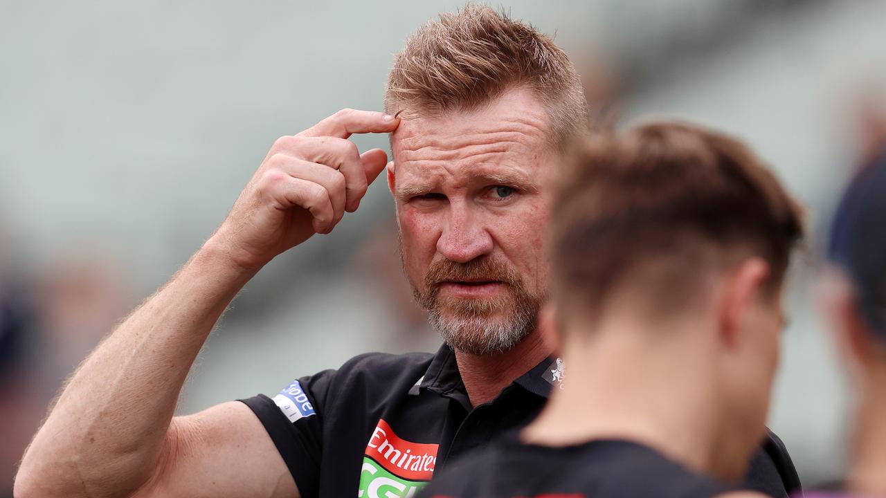 Collingwood has a big decision to make on Nathan Buckley’s future. Picture: Michael Klein