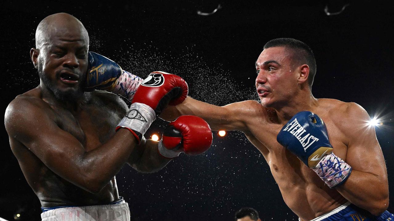 Tszyu dominated Tony Harrison but some still don’t rate him. (Photo by Saeed KHAN / AFP)