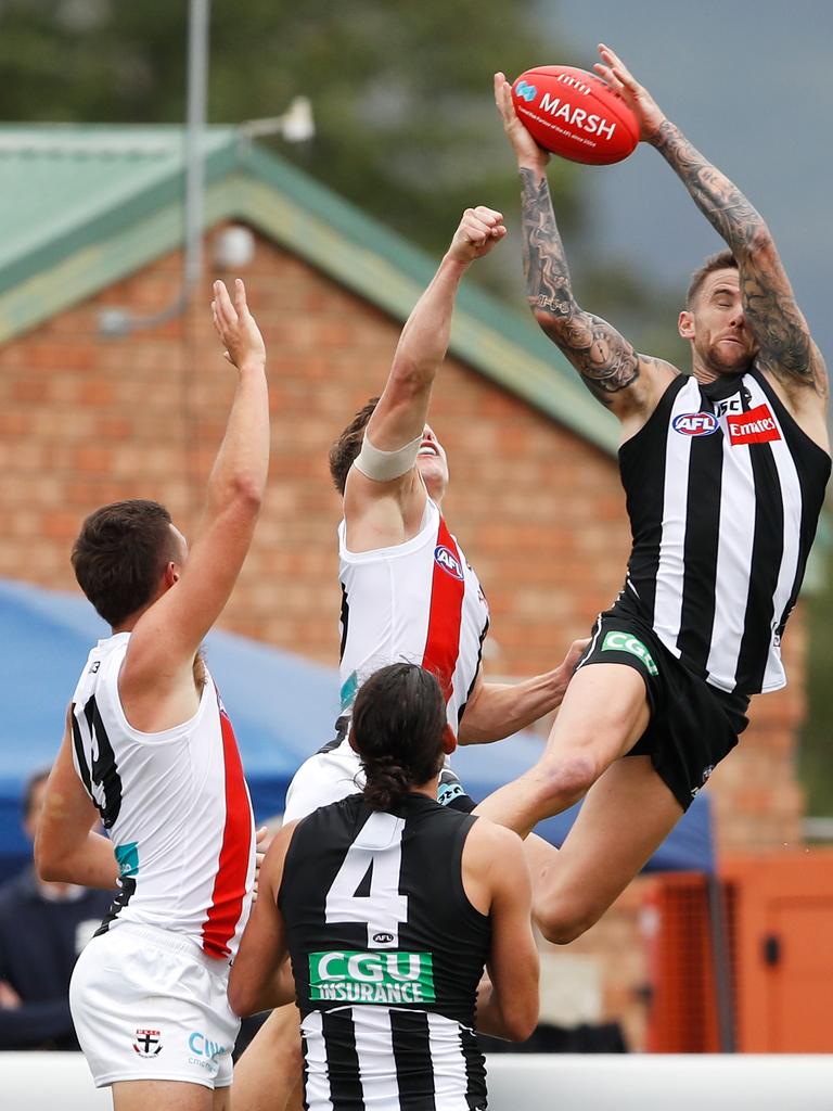 Jeremy Howe was impressive for the Magpies. Picture: Getty Images