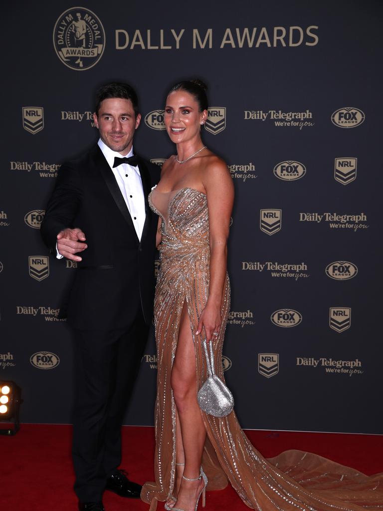 Hunt and wife Bridget at the Dally M Awards. (Photo Jason McCawley/Getty Images)