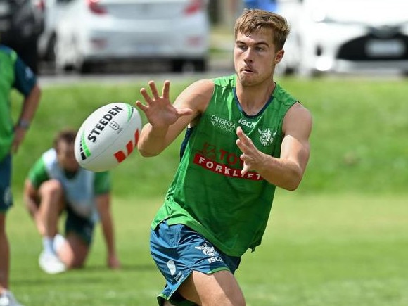 Former Parramatta youngster Ethan Sanders has made a big impression in Canberra. Picture: Raiders Instagram