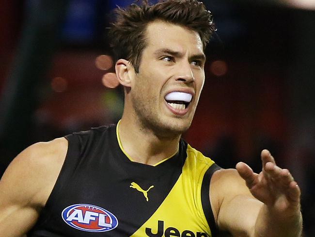 AFL Round 11. North Melbourne vs. Richmond at Etihad Stadium. Richmond's Alex Rance 3rd qtr . Pic: Michael Klein