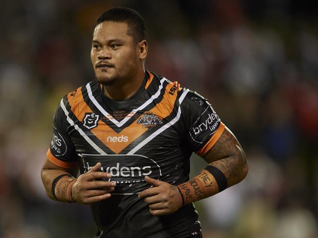 Joey Leilua has been dropped by the Tigers. Picture: Brett Hemmings/Getty Images