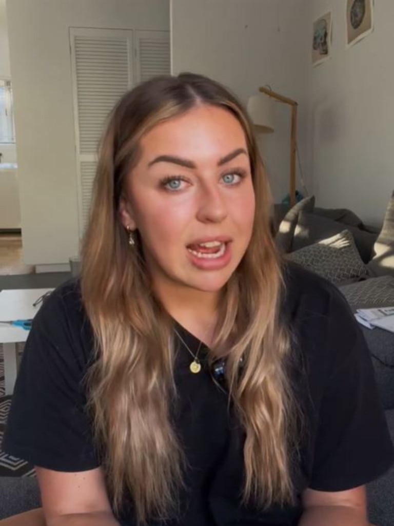 Paige Ratcliffe shared tips on moving to Australia with her followers on TikTok. Picture: @paigeratcliffee/TikTok