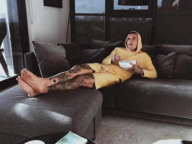 Set and forget could be Dustin Martin’s real estate strategy. Picture: Instagram