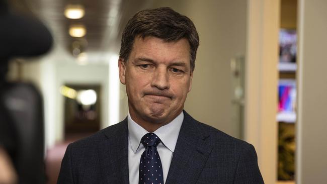 Shadow treasurer Angus Taylor said what the opposition had seen and heard about the budget was ‘disappointing’ Picture: NCA NewsWire / Gary Ramage