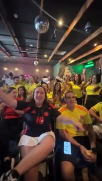 Colombian fans during the 2024 Copa America final