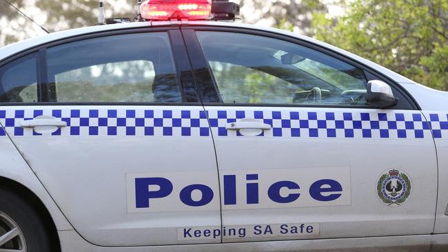 A generic image of the side of a Police car at a serious car accident on Kangarilla Road near McLaren Flat early this afternoon. Emergency services are in attendance. 15/07/15  Picture: Stephen Laffer