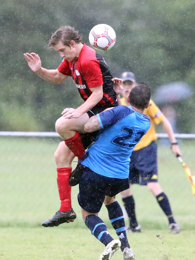 Burleigh have defeated Tweed 2-0 in the GCPL today. Photo by Richard Gosling