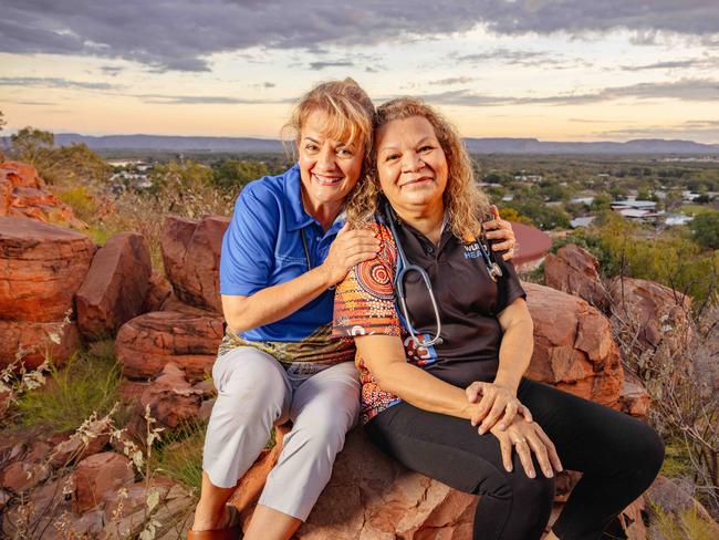 Kimberley doctors Catherine Engelke and Stephanie Trust in Kununurra. Picture: Nathan Dyer