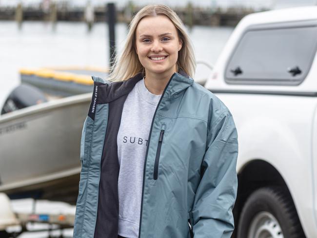 Sarah Sargent, who was involved in a serious boating accident, features in MAST’s campaign warning of the dangers in boating peak season. Picture: Linda Higginson