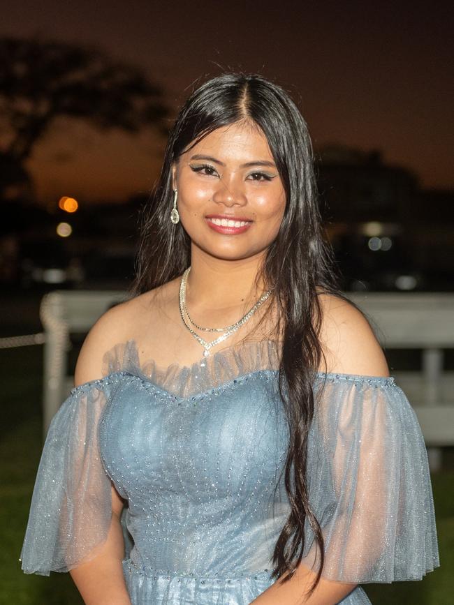 Roxanne Dela Torre at Mackay State High School formal 2022.Picture: Michaela Harlow