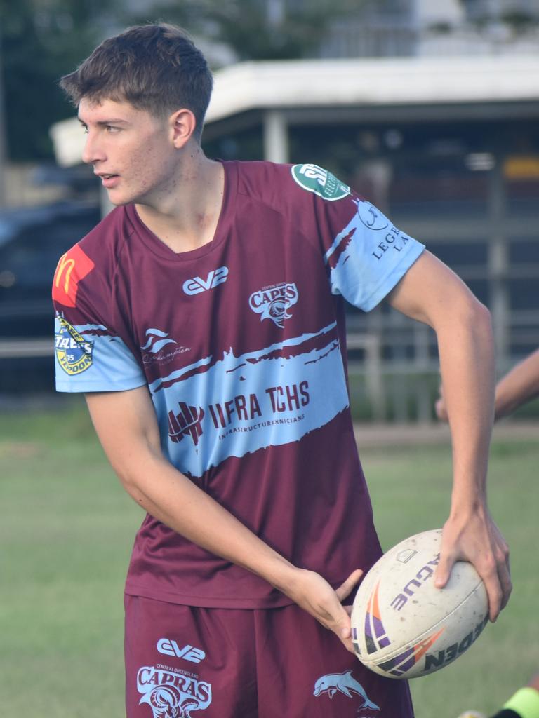 CQ Capras under-19 squad at a pre-season training session at Kettle Park, Rockhampton, on December 18, 2024.