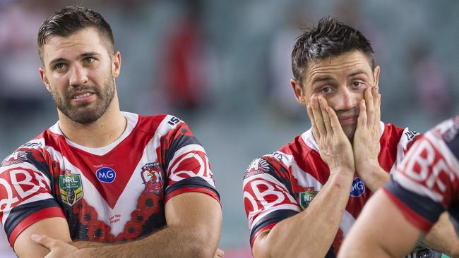 It hasn’t come together for the Roosters’ big names. (AAP Image/Craig Golding)