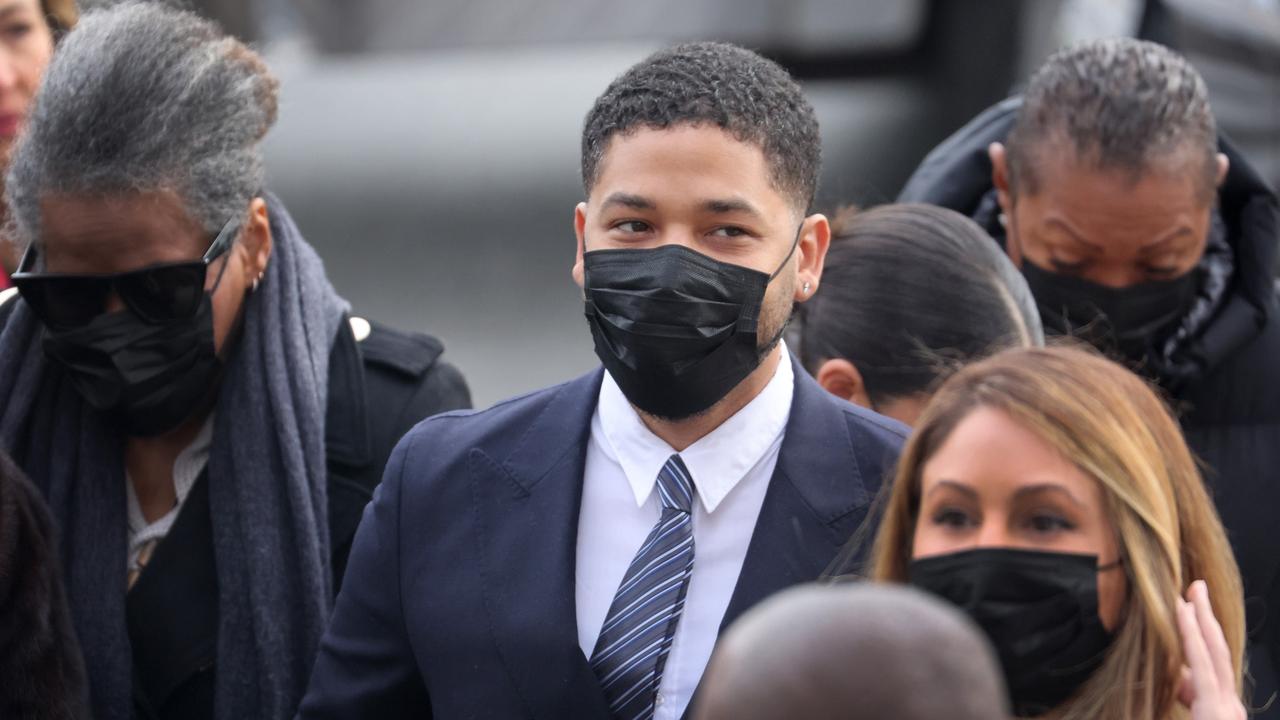 Jussie Smollett arrives at the Leighton Courts Building for the start of jury selection in his trial. Picture: Scott Olson/Getty Images/AFP