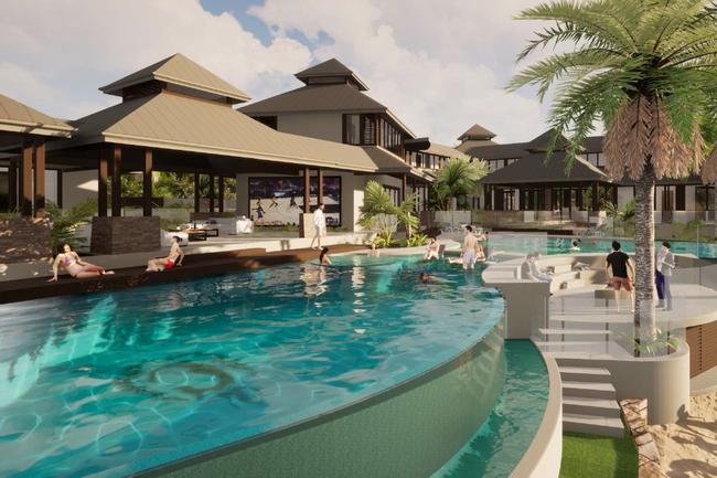Artist impression of a mansion planned for Surfers Paradise by Tah-nee Beard