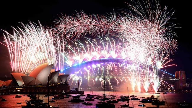Sydney’s New Year's Eve fireworks last year. Picture: David Gray/AFP