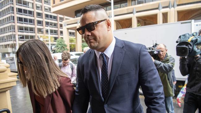 He is at court to fight a Crown detention application ahead of sentence hearing. Picture: NCA NewsWire/Simon Bullard