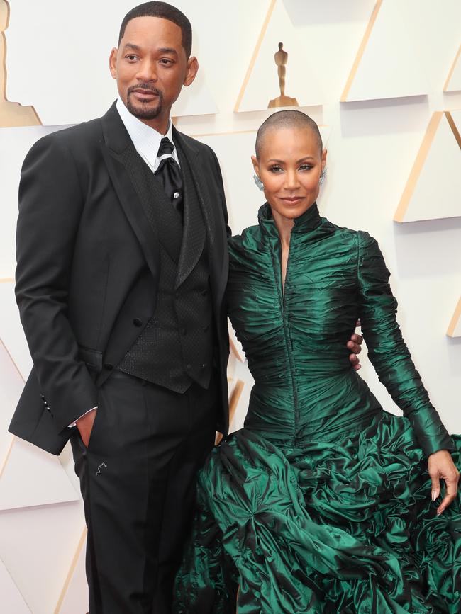 Will Smith and Jada Pinkett Smith walk the Oscars red carpet. Picture: David Livingston/Getty Images