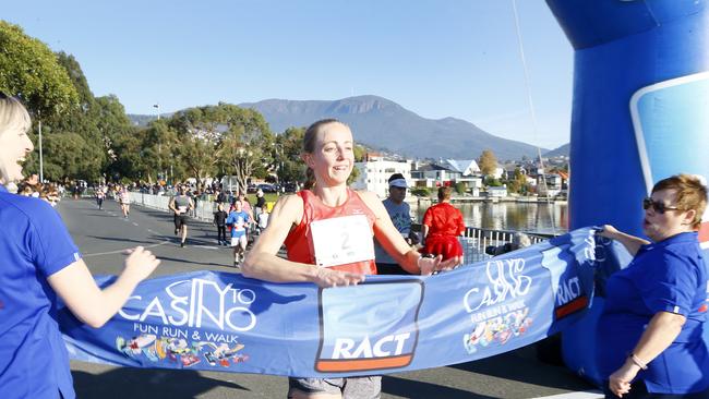 11km 2019 City to Casino female winner Mel Daniels. Picture: MATT THOMPSON