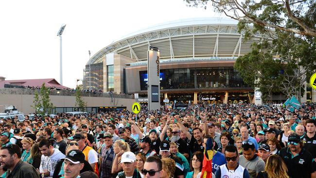 How Adelaide Oval would normally look during a Showdown. Picture: Tom Huntley