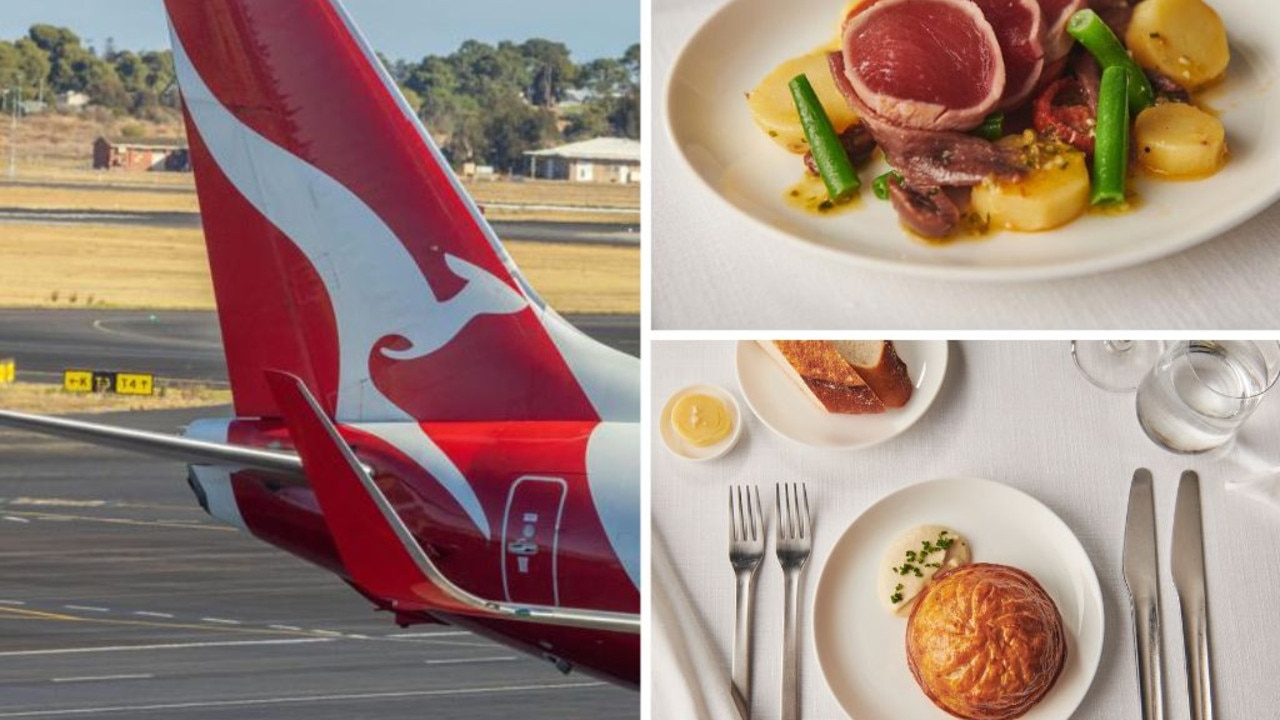 Qantas reveals fancy new in-flight menu