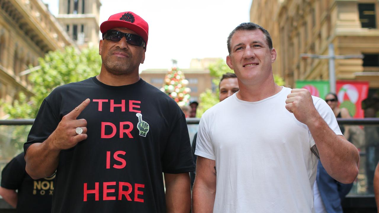 John Hopoate and Paul Gallen have traded barbs on social media. 