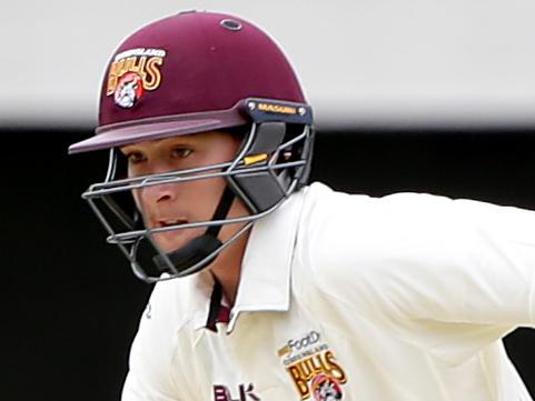 Sheffield Shield. QLD v SA at The Gabba. Matt Renshaw on his way to 50 runs. Pic Mark Calleja