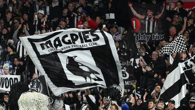 The Magpies membership crashed through the 100,000 barrier this year. Picture: Quinn Rooney/Getty Images