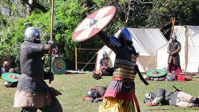 Jorth Gar re-enact Viking battles. Picture: Facebook