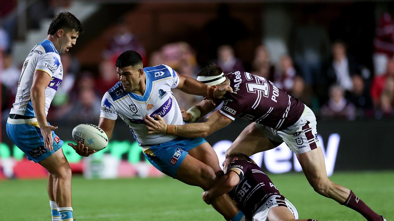 David Fifita has been lambasted for the Titans’ poor start to the season. Picture: Cameron Spencer/Getty