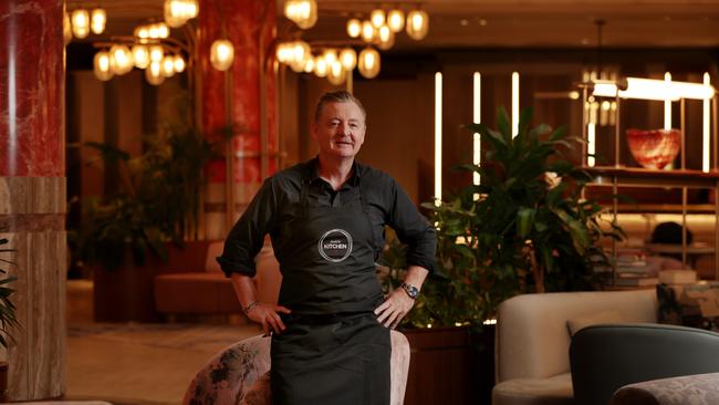 Restauranteur Luke Mangan in the lobby of The Kimpton Hotel where he plans to take over the whole space next to his restaurant The Margot for his long lunch initiative. Jane Dempster/Daily Telegraph.