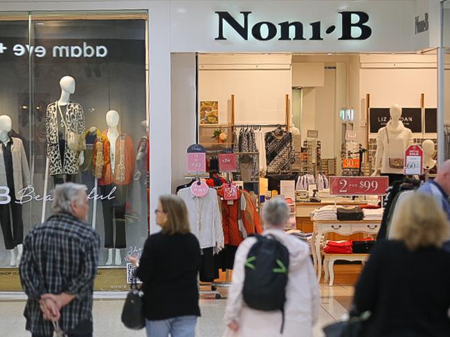 SYDNEY, AUSTRALIA - NewsWire Photos AUGUST 26, 2020:  A Noni-B retail store is seen in a shopping centre in Sydney. Picture: NCA NewsWire / Steven Saphore