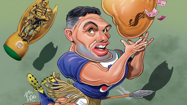 Did Roger Tuivasa-Sheck make the right call leaving the Roosters? Art: Boo Bailey