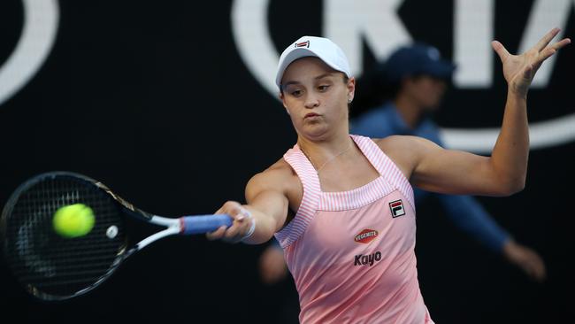 Australia’s top-ranked player, Ash Barty, is back in action at the Australian Open today. Picture: Michael Klein