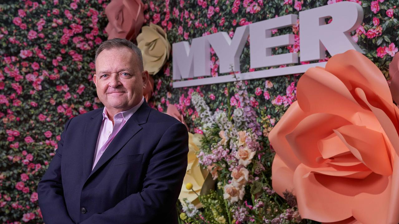 Myer chief executive John King. Picture: Stefan Postles