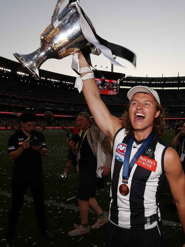 But he’ll always be a Collingwood premiership player. Picture: Michael Klein