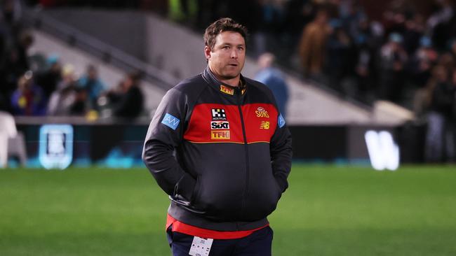 Stuart Dew after the loss to Port Adelaide on the weekend. Picture: James Elsby/AFL Photos via Getty Images