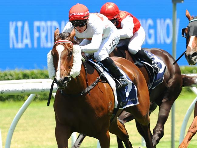 SYDNEY, AUSTRALIA - DECEMBER 21: Tim Clark riding Rapt wins   Race 3 Midway during Sydney Racing at Royal Randwick Racecourse on December 21, 2024 in Sydney, Australia. (Photo by Jeremy Ng/Getty Images)