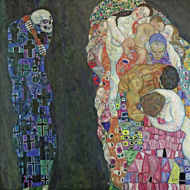 Death and Life by Gustav Klimt, in the Leopold Museum, Austria.