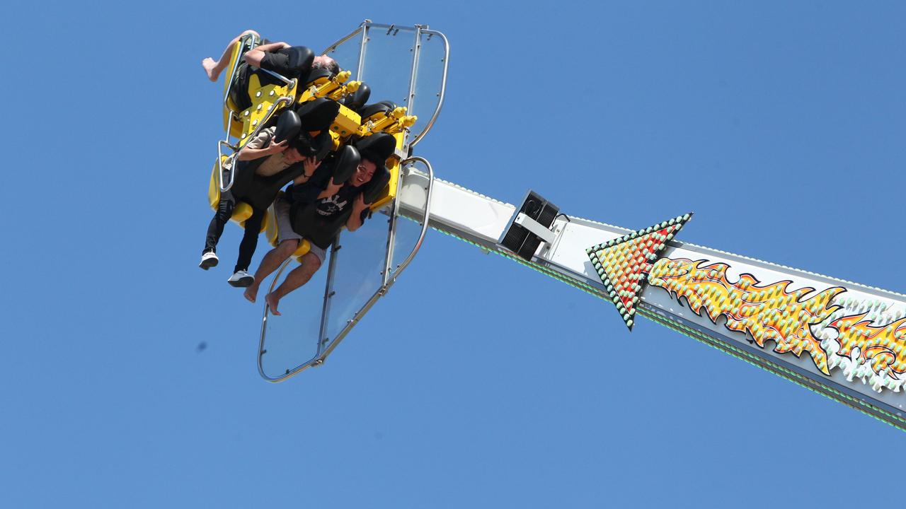 Spinning around on the final day of the Gold Coast Show. Picture: Mike Batterham