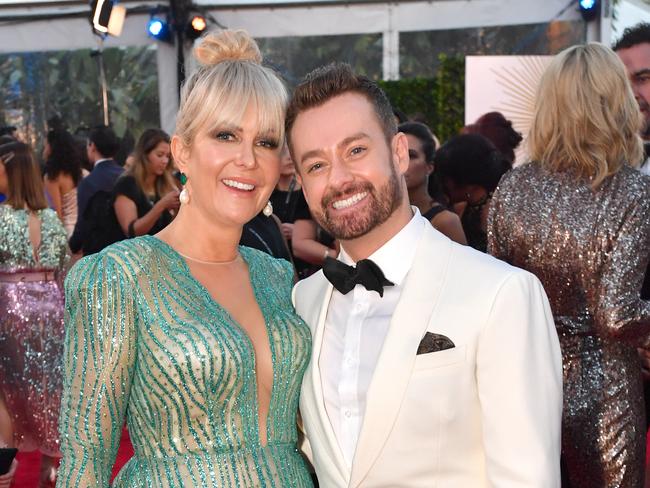 Grant Denyer and his wife Cheryl at the Logies this year. Picture: AAP