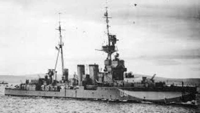 HMS Curacoa, circa 1940.