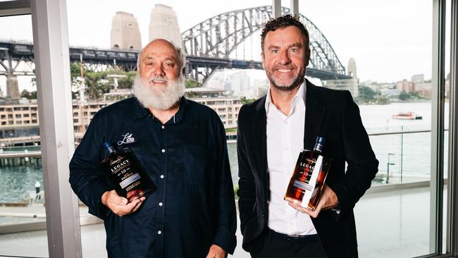 Lark Distilling founder Bill Lark and former Managing Director Geoff Bainbridge.