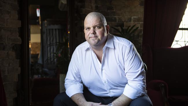 Nathan Tinkler at Porteno restaurant in Surry Hills earlier this year. Picture: Hollie Adams