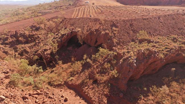 The Juukan Gorge in Western Australia. Picture: AFP