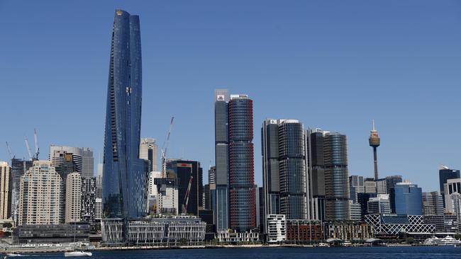 The completed Crown Tower at Barangaroo, Sydney. Picture: Nikki Short