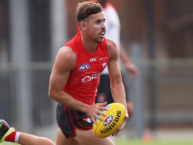 Jake Lloyd during Swans training at Moore Park. Picture. Phil Hillyard