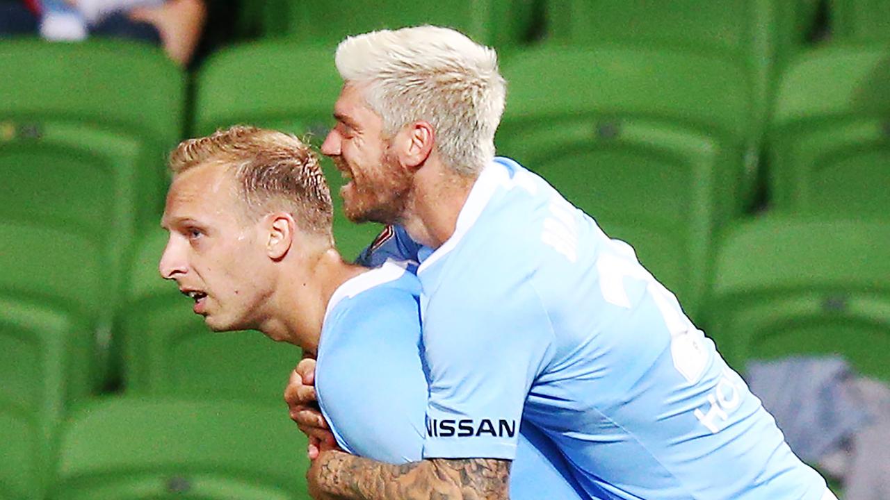 Ritchie De Laet put Melbourne City ahead in the second half. 